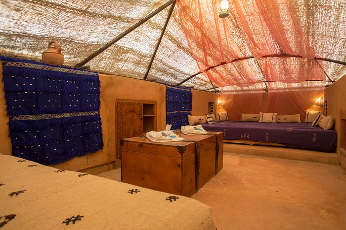 Espace de détente dans un lodge aux Terres d’Amanar
